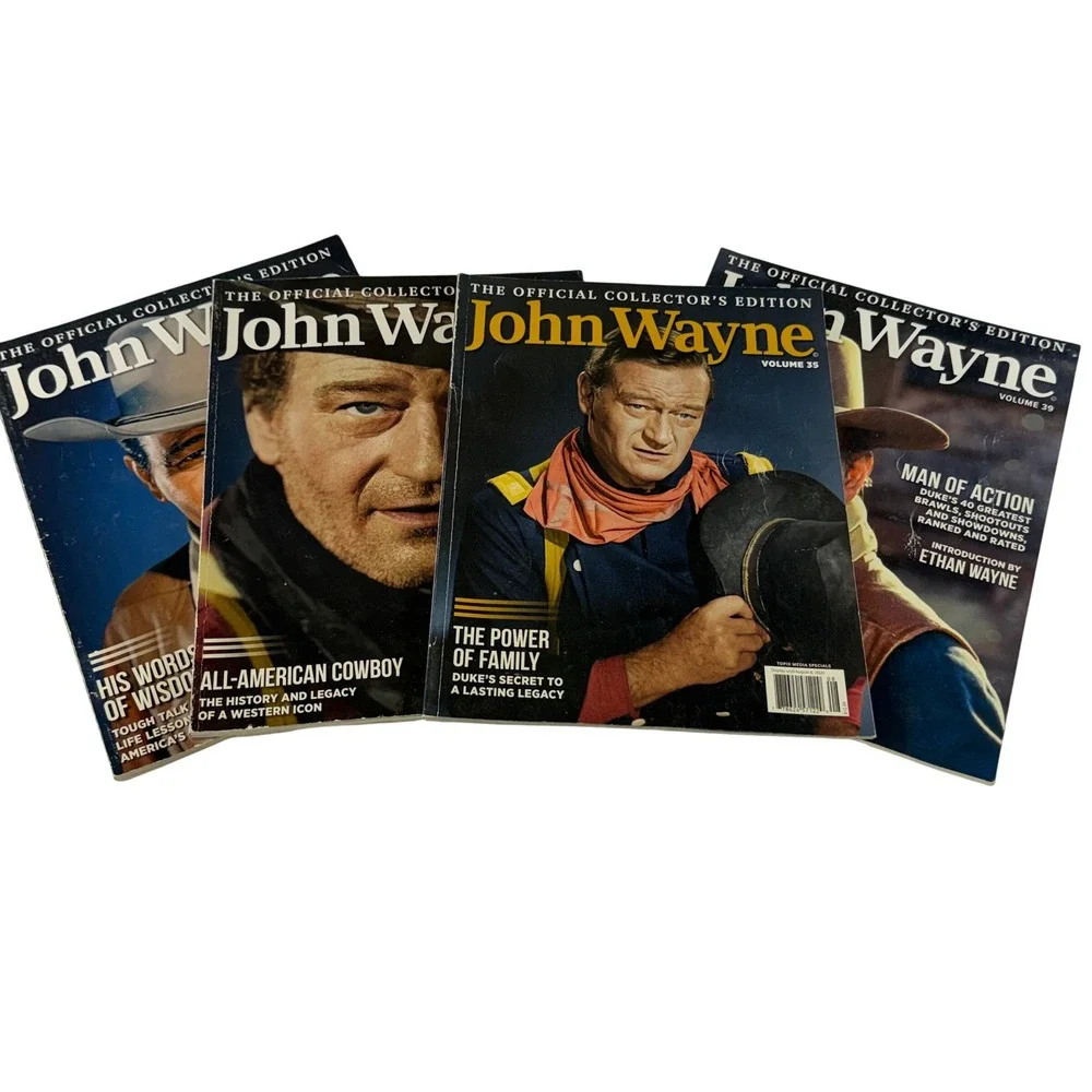 John Wayne Official Collector Edition Magazine Lot Volumes 13 22 35 39 The Duke